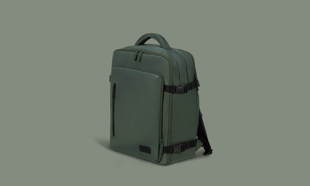 City Plume Travel Backpack Green Lipault France