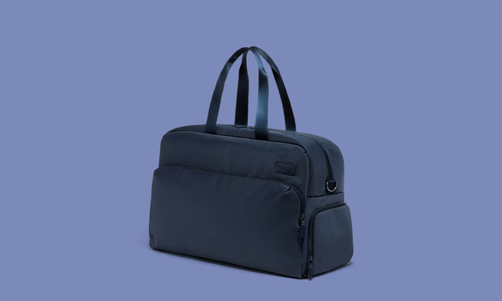 City Plume Weekend Bag Blue Lipault France
