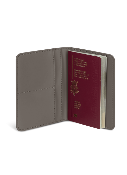 Lipault Lost In Berlin Passport cover  Ash Stone Lipault Lost In Berlin Passport cover  Ash Stone