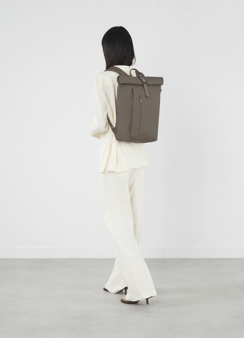 Lipault Lost In Berlin Rolltop Backpack 2.0  Ash Stone