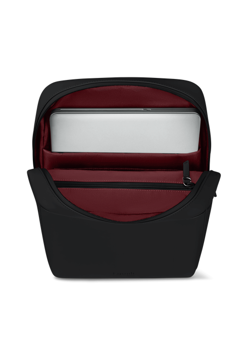 Lipault Lost In Berlin Square Backpack 2.0  Black Lipault Lost In Berlin Square Backpack 2.0  Black