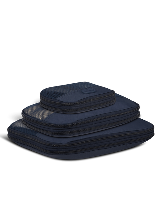Lipault Lipault Travel Accessories Set Of 3 Compression Packing Cube  Navy Lipault Lipault Travel Accessories Set Of 3 Compression Packing Cube  Navy