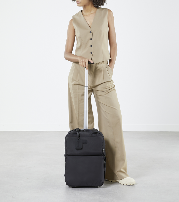 Laptop Backpack with Wheels Noir Lipault France