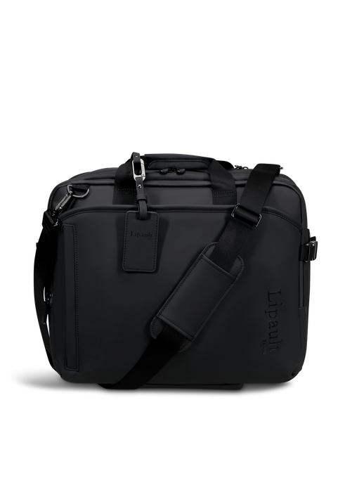 Lipault Lost In Berlin Rolling Tote  Black Lipault Lost In Berlin Rolling Tote  Black