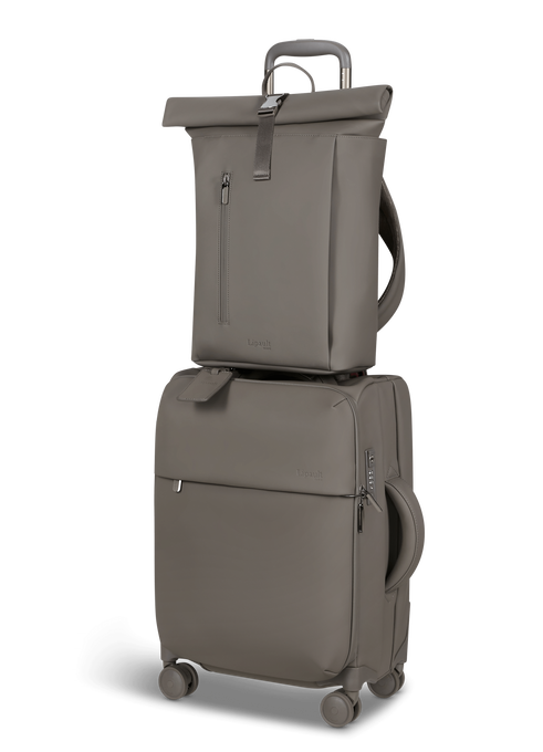 Lipault Lost In Berlin Rolltop Backpack 2.0  Ash Stone