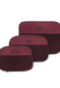 Lipault Lipault Travel Accessories Set Of 3 Packing Cubes  Bordeaux