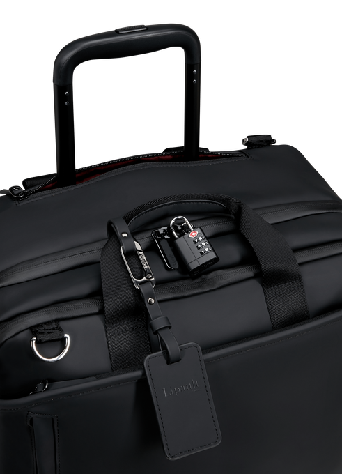 Lipault Lost In Berlin Rolling Tote  Black Lipault Lost In Berlin Rolling Tote  Black