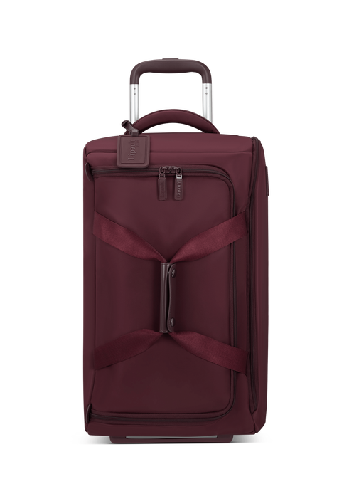 Lipault Foldable Plume Cabin Duffle with Wheels  Bordeaux