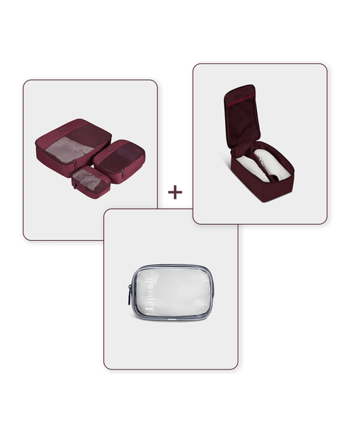 SET TRAVEL ACCESSORIES BORDEAUX SET TRAVEL ACCESSORIES BORDEAUX