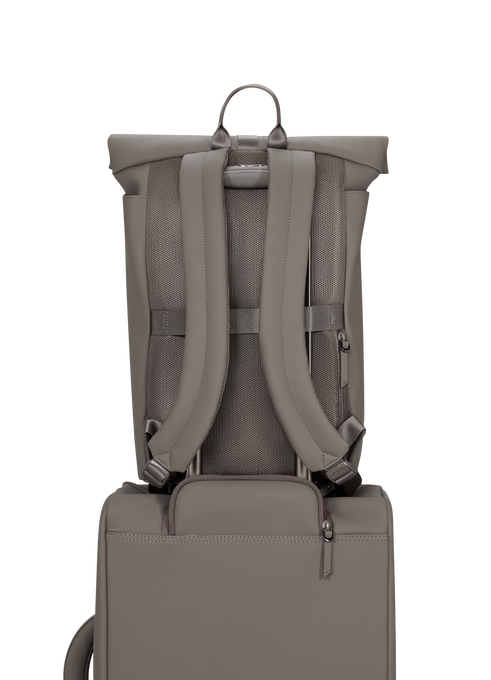 Lipault Lost In Berlin Rolltop Backpack 2.0  Ash Stone